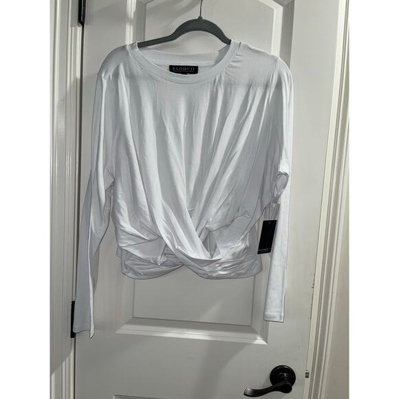 ELOQUII Long Sleeve Twist Front Crop Top - NWT - 18/20 - 2X - Picture 3 of 4